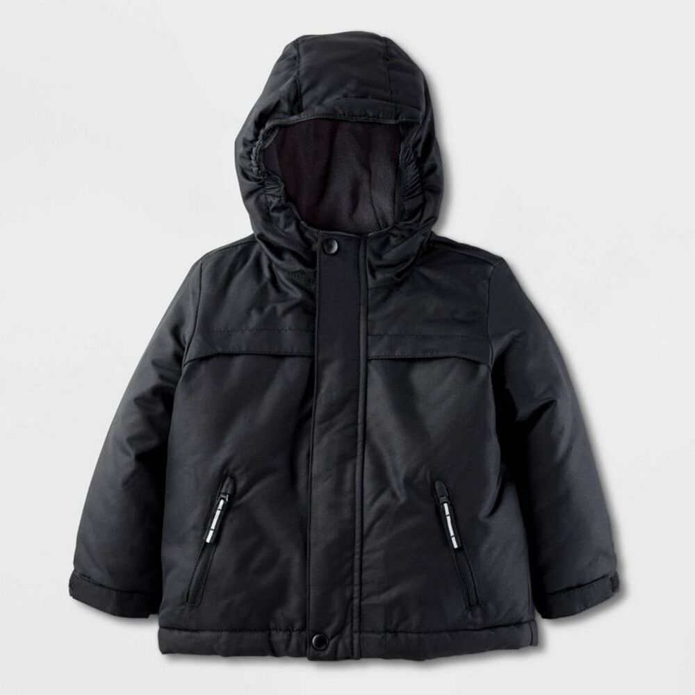 Baby 3-in-1 Snowplay Jacket - Cat & Jack Black 12M